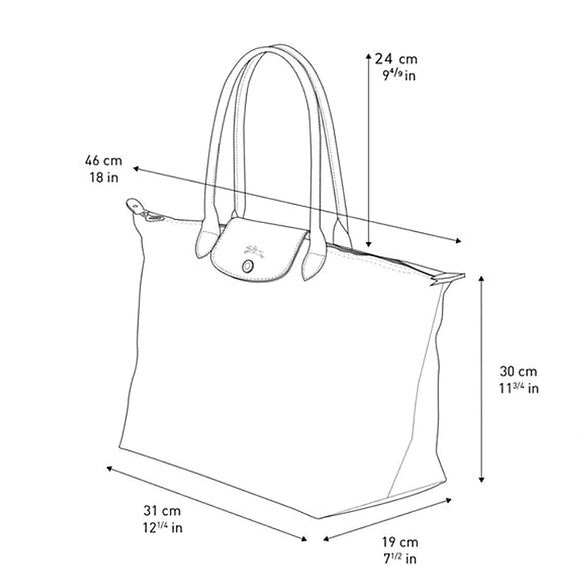 Longchamp Le Pliage in Plum/Deep Purple - Large - Picture 12 of 13